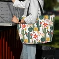 thumbnail image 6 of Rocae Summer Cactus With Blooming for Large Women's Waterproof Beach Bag Tote with 7 Pockets Pool Bag for Travel Gym Vacation, 6 of 6