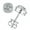 White 1CT, variant on LANCHARMED Earring Hypoallergenic Leverback Moissanite Earrings for Women, 5mm 1.2ct, D-Color VVS1