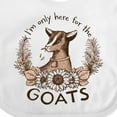 thumbnail image 4 of Inktastic I'm Only Here for the Goats Boys or Girls Baby Bib, 4 of 4