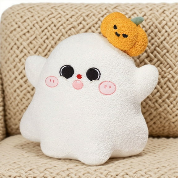Soft Cute Ghost Stuffed Toy Plushies Kawaii Doll Toy for Sofa Bed Couch Halloween Decoration