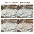thumbnail image 7 of ODIKA Large Ornate Distressed Mosaic Filigree Traditional Retro Grey Foldable Easy Care for Queen Size Bedroom, Under Bed, Master Suite, 7 of 7
