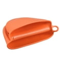 thumbnail image 3 of Mini Oven Mitt Pot Holder Heat Resistant Pinch Covers Gloves Orange 2 Pack, 3 of 5