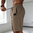 thumbnail image 5 of Mens Shorts Casual Loose fitss Elastic Waist Drawstring Athletic Shorts Solid Color Fashion Gym Shorts for Summer Vacation, 5 of 6