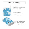 thumbnail image 3 of Cute Polar Bear Oven Mitts And Pot Holders Sets of 4 Oven Gloves Set Potholders for Kitchen Cooking Baking Grilling Anti Scald Hot Pads And Heat Resistant, 3 of 6