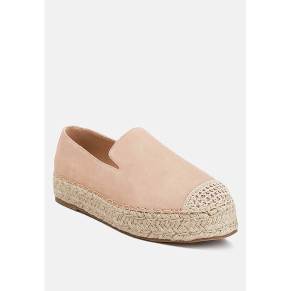 Ellerie Soft Suede Flatform Heel Espadrilles