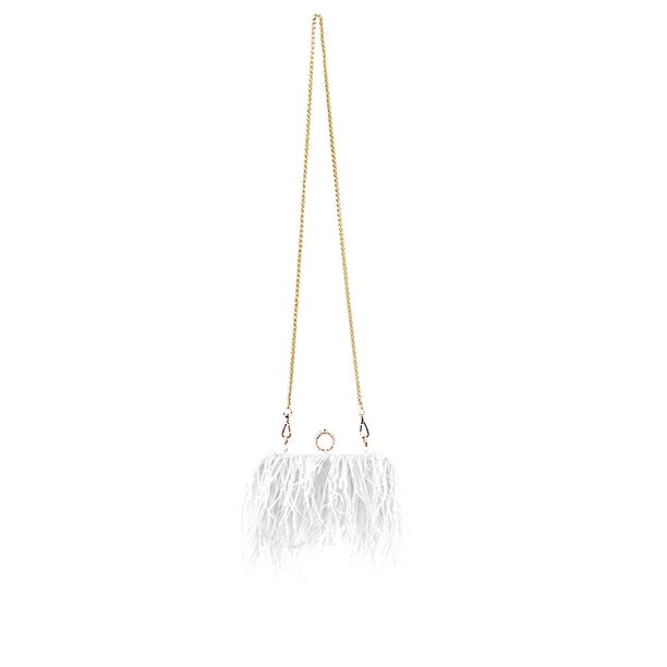 Bolso de hombro con cadena de moda para mujer, bolso de mano de noche de felpa, bolsos de boda