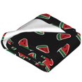 thumbnail image 2 of Bixox Fleece Blanket Watermelon Pattern Super Soft Double-Sided Microfiber Flannel Blanket for Sofa, Bed, Couch,Suitable for All Seasons - 60"x50", 2 of 5