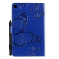 thumbnail image 2 of Case for Galaxy Tab A 8.0" 2018 SM-T387, Ultra Slim Lightweight Fit Folio Flip PU Leather Butterfly Embossed Stand Cover Shockproof Protection Soft TPU Back Wallet Cover, Blue, 2 of 6