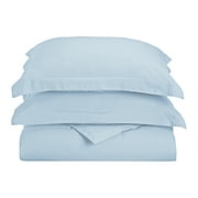 Superior 1500 Series Brushed Microfiber Soft and Wrinkle Resistant Solid Duvet Cover Set