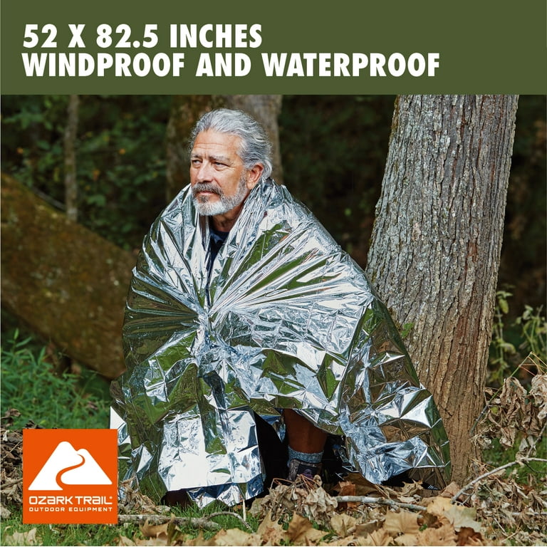 Ozark Trail Emergency Survival Blanket, Reusable, Lightweight