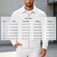 thumbnail image 6 of FRSASU Men's Waffle Knit Zip‑Up Jacket Lapel Collar Casual Coat with Gold‑Tone Button Chest Pockets White, 6 of 7