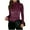 Wine, variant on Women's Mock Neck Velvet Top Long Sleeve Printed Slim-Fit Base Layer Solid Casual Spring & Autumn Blouse,XL,Wine