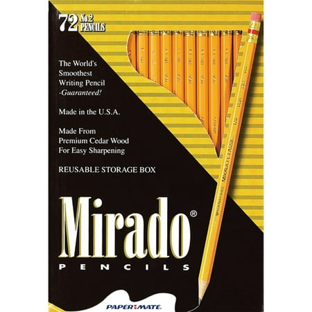 Paper Mate Mirado Classic Woodcase Pencils, HB #2, Box of 72