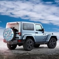 thumbnail image 7 of Rv Spare Tire Cover 17 inch - Palm tree flamingo flower Tire Covers for Trailers, Adjustable Camper Spare Tire Cover, 7 of 7