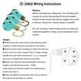thumbnail image 2 of 3Pcs ZE-268S6 Ceiling Fan Switch 3 Speed 4 Wire for Ceiling Fans and Wall Lights Pull Chain Switch Replacement Bronze, 2 of 5