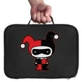 thumbnail image 3 of Batman Harley Quinn Cute Chibi Character Insulated Soft Sided Lunch Box - Reusable Lunch Bag For School Office Work, BPA Free, 3 of 5