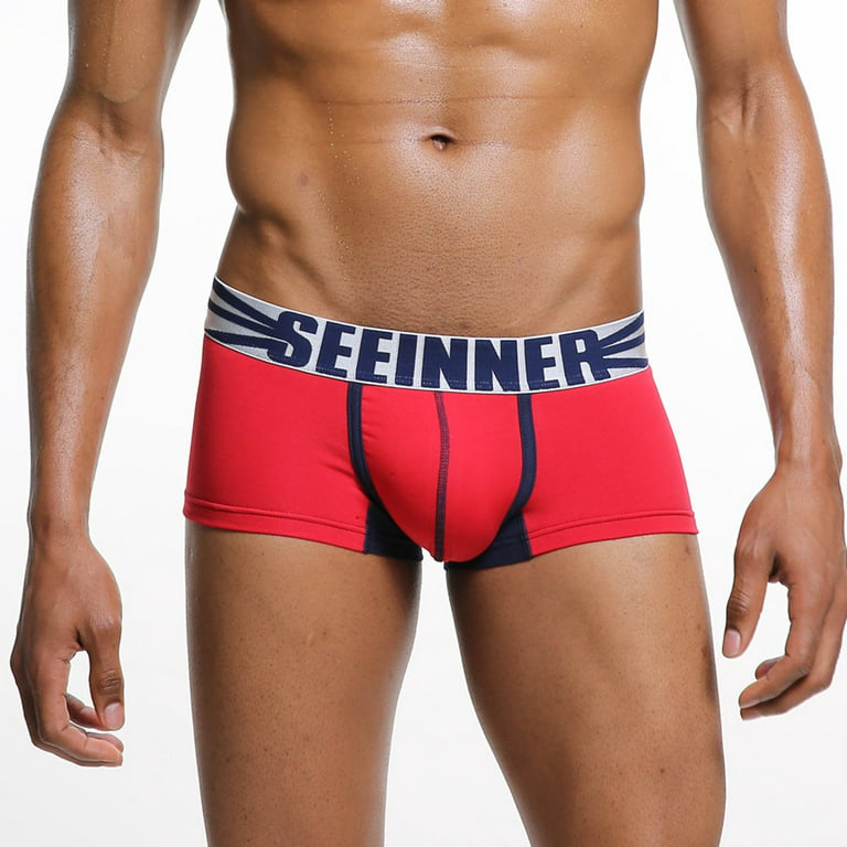 Mens Boxer Briefs Sexy Underwear Printed Boxers Men Cotton Boxers Panties Calzoncillos  Hombre Slip Men Underwear Shorts 