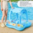 thumbnail image 4 of Flotador De Bebé, Brillante Y Suave E Inofensivo Anillo De Natación De Natación Inflable Con Toldo Para Al Aire Libre, 4 of 7