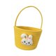 thumbnail image 4 of Cesta de Pascua Cestas de Conejito de Pascua Lindas con Asas Decoración de Pascua Portátil Amarillo, 4 of 9