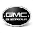 thumbnail image 2 of GMC Sierra 3D Logo on Black Oval Billet Aluminum 2 inch Tow Hitch Cover, 2 of 6