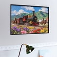 thumbnail image 2 of 500 Piece Railway Train Puzzle for Adults and Teens – Knight Horse Scenic Jigsaw, Recyclable Cardboard Large Piece Puzzle for Seniors, Challenging Family Game, Fun Relaxing Activity, 20.5x15 in, 2 of 7