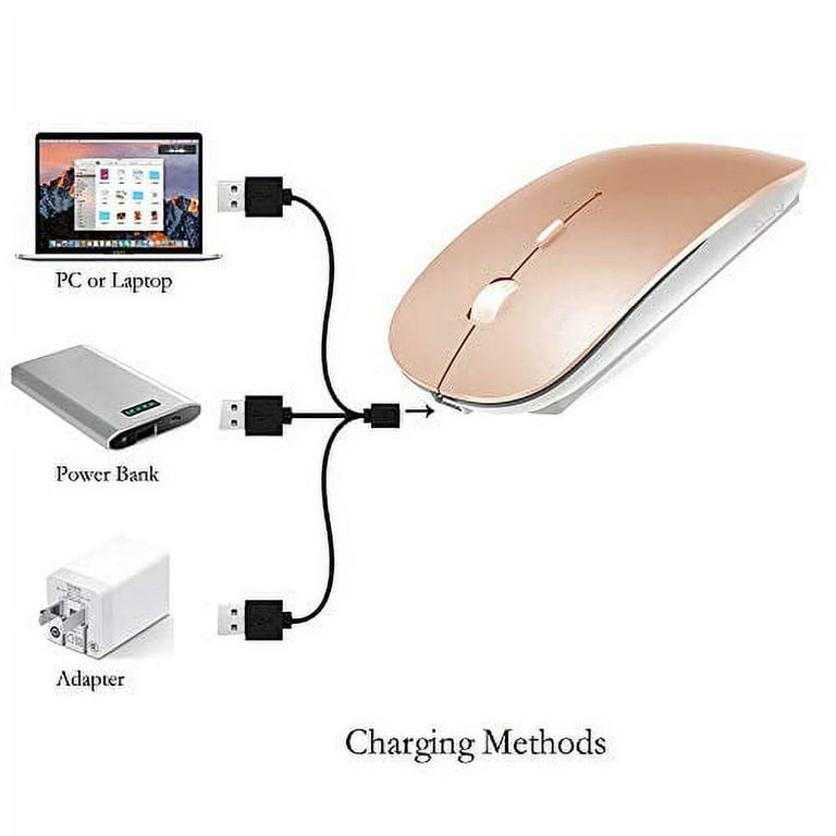 Universal Wireless Bluetooth Mouse For MacBook Air Pro iPad iMac PC  Rechargeable