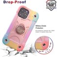 thumbnail image 2 of Funda para iPhone 13 Pro Max para mujer, resistente, de grado militar, a prueba de golpes, con soporte de anillo ajustable para iPhone 6.7 (2021), 2 of 5