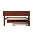 thumbnail image 6 of Leo & Lacey Urban Full Trundle Platform Bed in Walnut, 6 of 9