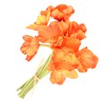 thumbnail image 4 of Flores artificiales para el hogar, oficina, simulación, decoración Floral, banquete de boda, PU, ​​Flor falsa, naranja rojo 10 Piezas Advancent HA000017-03B, 4 of 6