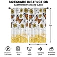 thumbnail image 2 of Blackout Kids Curtains,White Butterfly Flower Dot Pattern Childrens Insulated Curtains Set Of 2,Bedroom Essentials,Toddler Room Decor 42"x84", 2 of 5