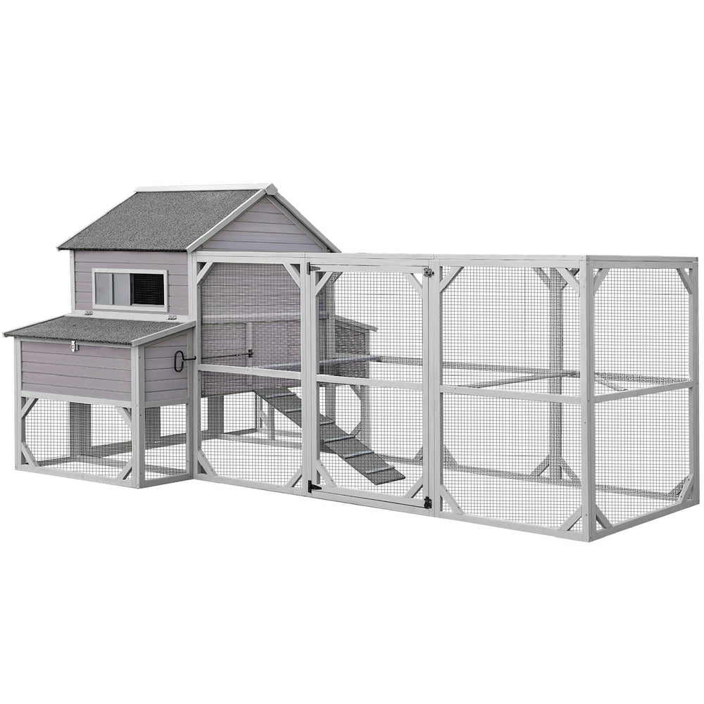 Aivituvin Large Chicken Coops for 15 20 Chickens, 3Section Nest Box