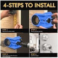 thumbnail image 3 of Door Lock Installation Kit, Door Lock Jig, Only for Wood Doors Blue, 3 of 5