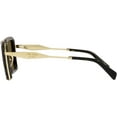 thumbnail image 3 of Prada PR 55ZS Metal Womens Square Sunglasses Black/Yellow Marble 52mm Adult, 3 of 4