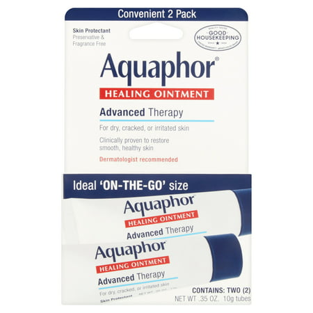 Aquaphor Advanced Therapy Apaisant guérison Pommade, 0,35 oz, 2 pièces
