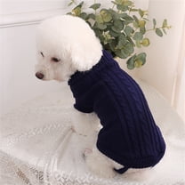 Pet Sweatshirt, Comfortable Cotton Blend Dog Shirt with Trendy Design, Everyday Wear for Puppies to Stay Warm & Stylish Navy 16