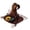 Brown, variant on Vintage Forest Witch Hat, Spider Web Twist Wizard Hat, Accessory for Halloween Costume Party Dress Up