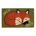 thumbnail image 1 of DII Animal Pun Collection Natural Coir Doormat, 18x30, Cozy Fox, 1 of 2