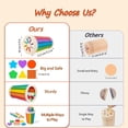 thumbnail image 5 of HYPERLIVING Toys for 1 2 3 years old, Toddlers Wooden Shape and Colour Sorting, Sensory Toy, Kids Travel Game for Airplane Car Journey, Fine Motor Skills, Cause and Effect Activities, 5 of 8