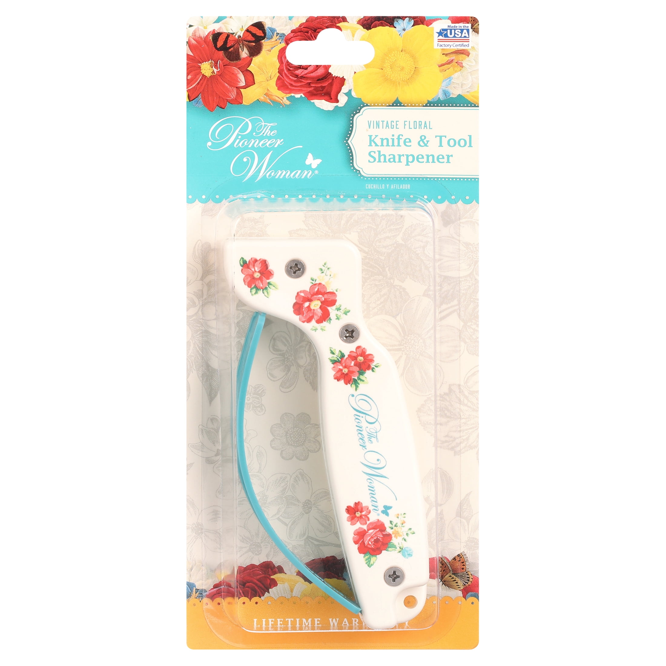 The Pioneer Woman Knife Sharpener, Vintage Floral