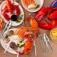 thumbnail image 2 of 8 Pcs Lobster Crackers and Picks Set, Crab Leg Cracker Tools, Stainless Steel Seafood Crackers & Forks Nut Cracker Set for Eating Stake Support, 2 of 6