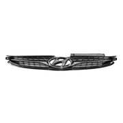 New OE Black / Chrome Front Grille 863503X000 fits 2011-2013 Hyundai Elantra GL Sedan 4-Door::Korean Built Models
