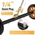thumbnail image 4 of VIGRUE - Accesorio para hidrolavadora 2 en 1 para chasis de coche, escoba de agua de 24 pulgadas con 7 boquillas, limpiador para debajo del coche con 3 varillas de extensión, 4000 PSI, color naranja, 4 of 5