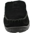 thumbnail image 3 of Clarks Mens Slippers Suede Venetian Moccasin Indoor & Outdoor Warm And Cozy House Slippers For Men (Black, 10 M US), 3 of 6