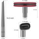 thumbnail image 3 of Herramienta para Ranuras y Cepillo para Polvo, Herramienta de Tapicería Compatible con los Modelos de Aspiradora Shark Navigator Lift-Away NV350, NV351, NV352, NV355, NV356E, NV357, NV360, NV370,..., 3 of 10
