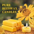 thumbnail image 2 of Velas de cera de abeja Capaniel, 36 paquetes, 4 horas de combustión, 2 of 9