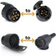 thumbnail image 2 of Trailer Plug Adapter, Universal Accessories, Waterproof 7 Pin to 13 Pin Towing Adapter Compatible with Car and Truck, 2 of 4