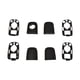 thumbnail image 2 of 4 Pieces Exterior Door End Cap Set Left Right Replacement with Seals Spare Parts for 307 Easy Installation Durable Zulema Cubierta de la tapa de la manija de la puerta, 2 of 8