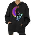 thumbnail image 1 of Abrigo con capucha para mujer Festival Otoño Invierno prendas de vestir exteriores estampado cremallera suelta Punk chaqueta con capucha abrigo sudaderas con capucha abrigo Odeerbi ODB-2, 1 of 8