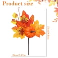 thumbnail image 3 of 1 Pc Fall Floral Pick, Autumn Pumpkin Maple Leaf Stem, Artificial Harvest Decor for Table Centerpiece, Vase, Wreath, Halloween Thanksgiving Home Decorating, 9.84 x 7.87 in, 3 of 9
