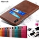 thumbnail image 2 of Para iPhone 14 Pro 13 Pro MAX 12 min 11 Funda de cuero con tarjetero para teléfono 7 8 Plus 6 6s X XR Funda de cuero PU para iPhone XS MAX 5 SE Tan Jianjun unisex, 2 of 2